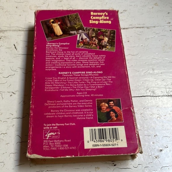 Barney’s Campfire Sing Along VHS The Lyons Group 1992 Ages 2-8. - Picture 4 of 6